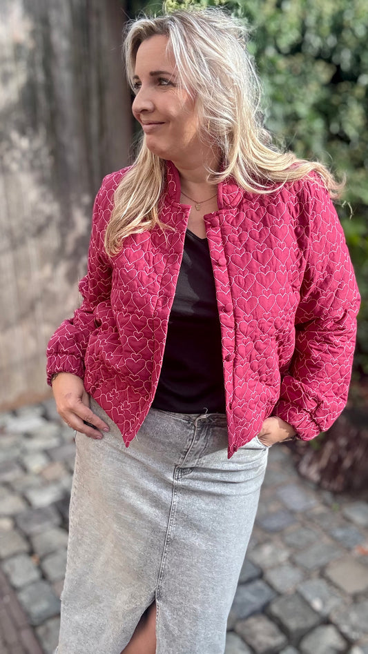 Hartjes bomber burgundy