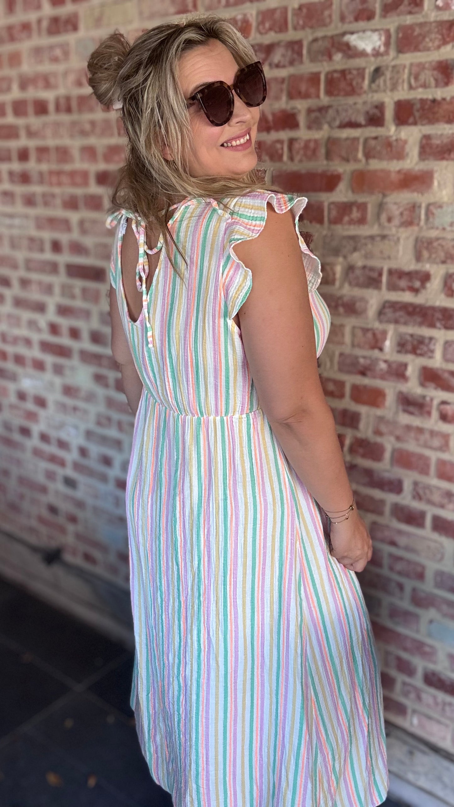 Golden hour dress - pastel