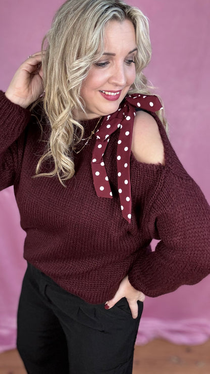 Estee trui - Burgundy