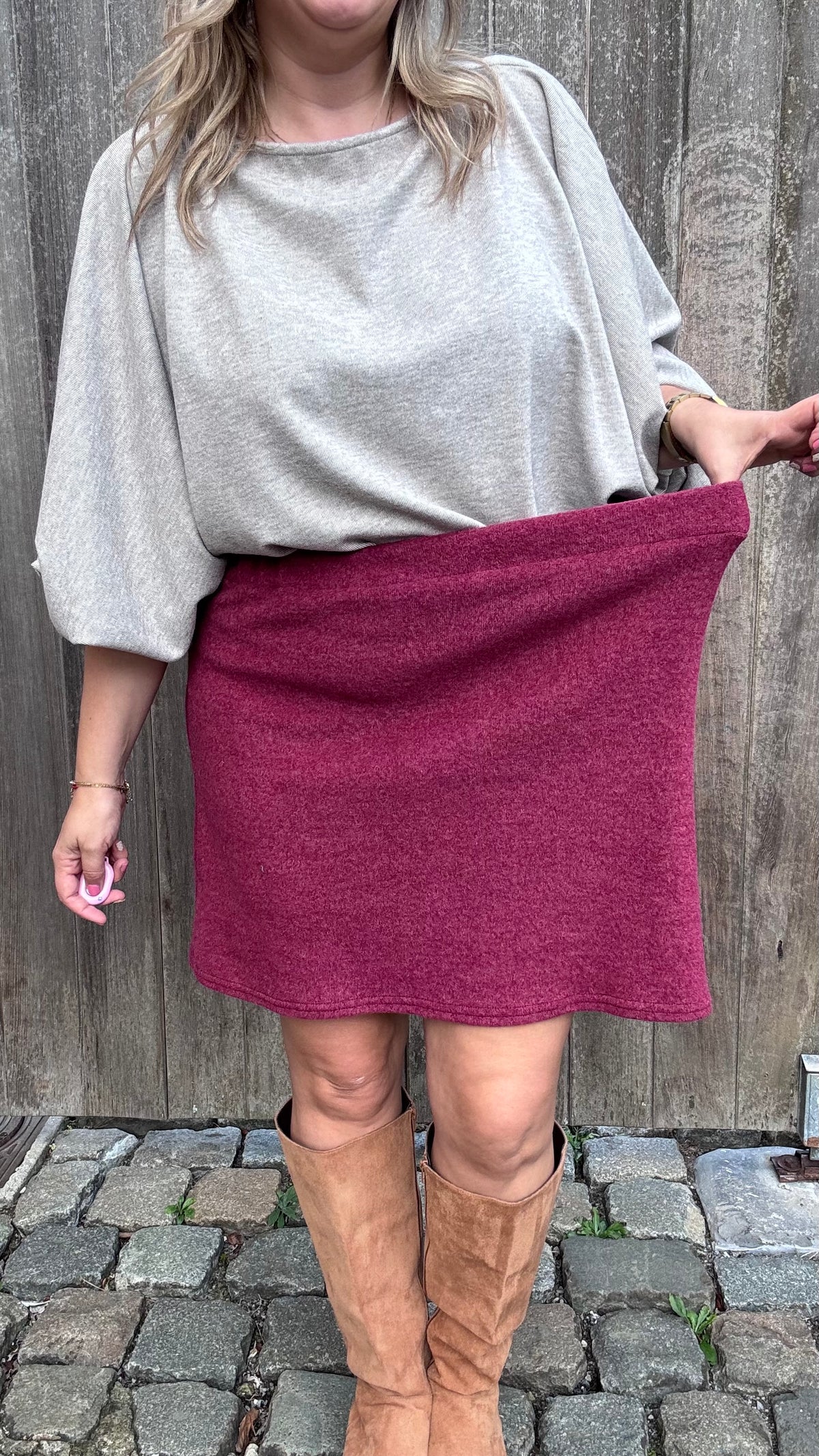 Basic rok - Bordeaux