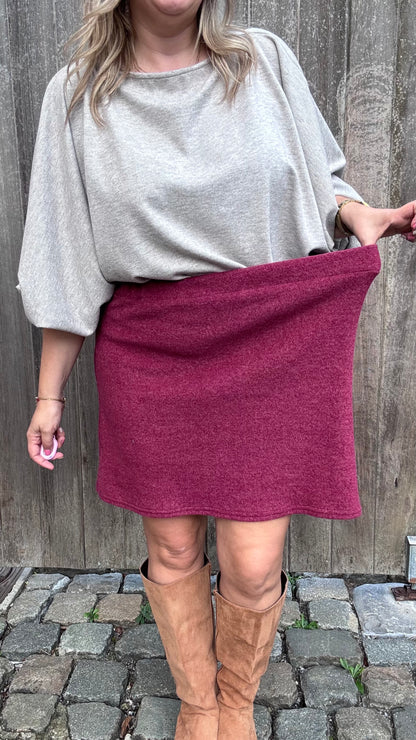 Basic rok - Bordeaux