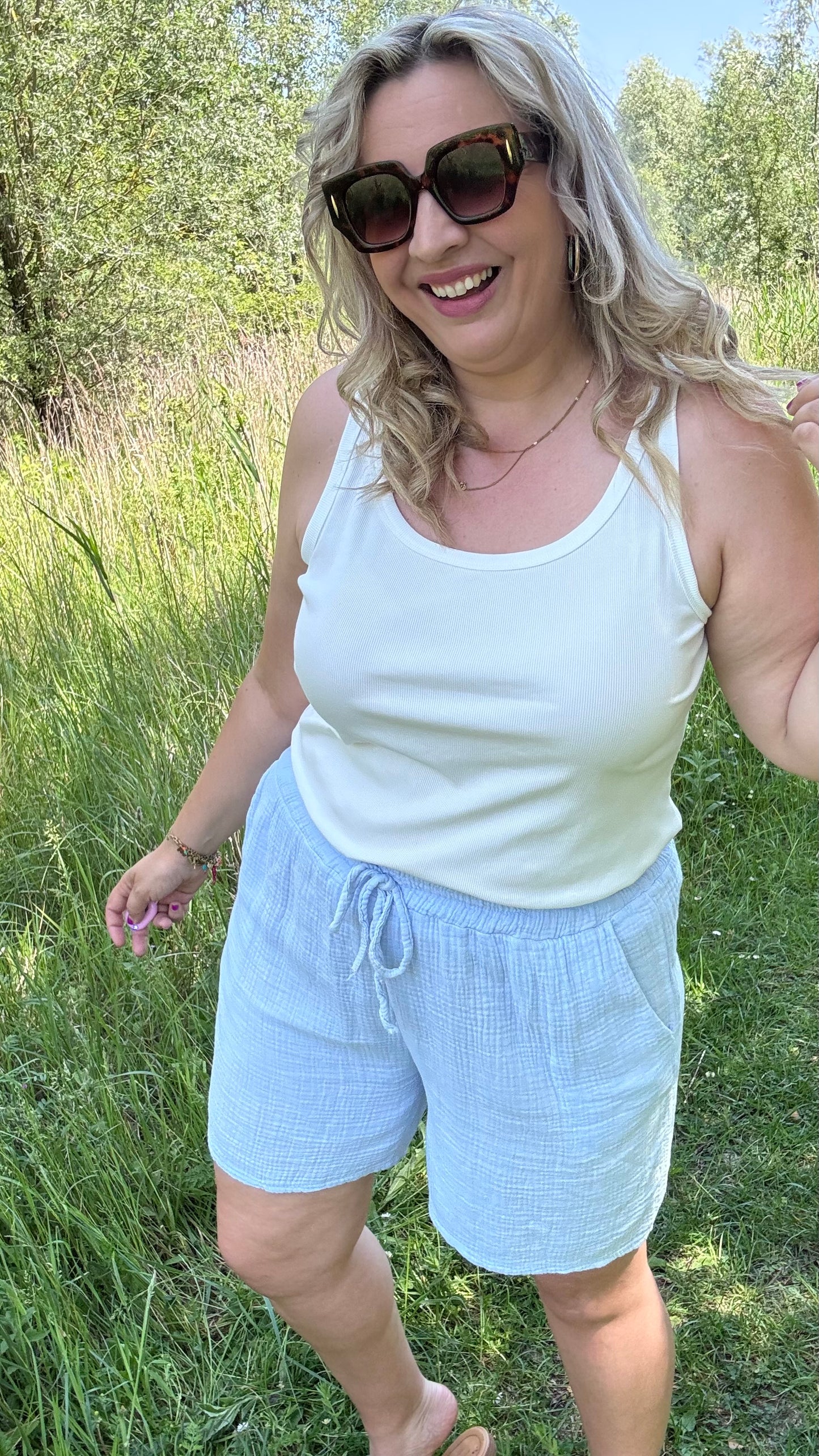 Tetra short - Blauw