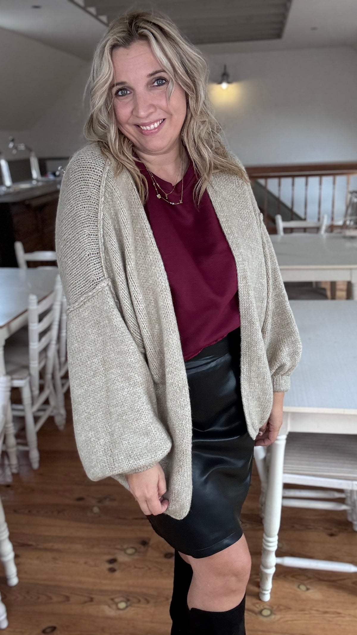 Louise cardigan - Beige