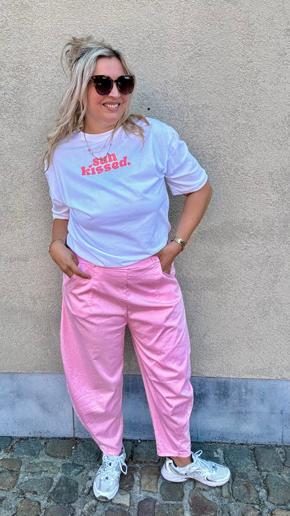 Pink comft balloon pants