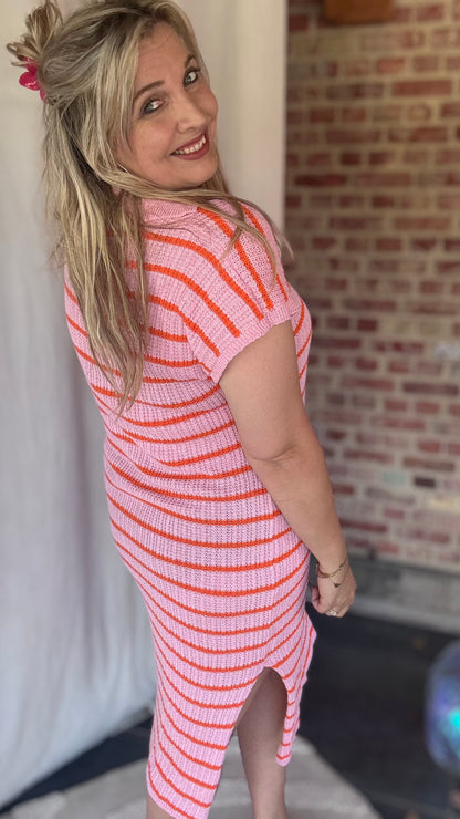 Coastal crochet roze