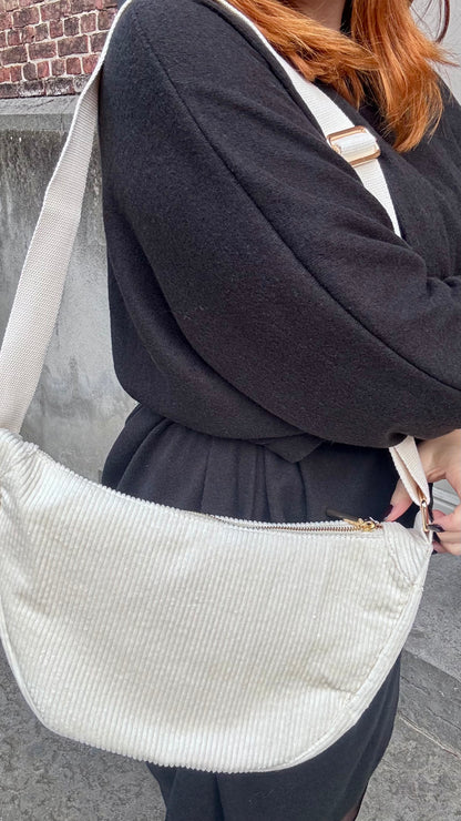 Jill schoudertas - Crème