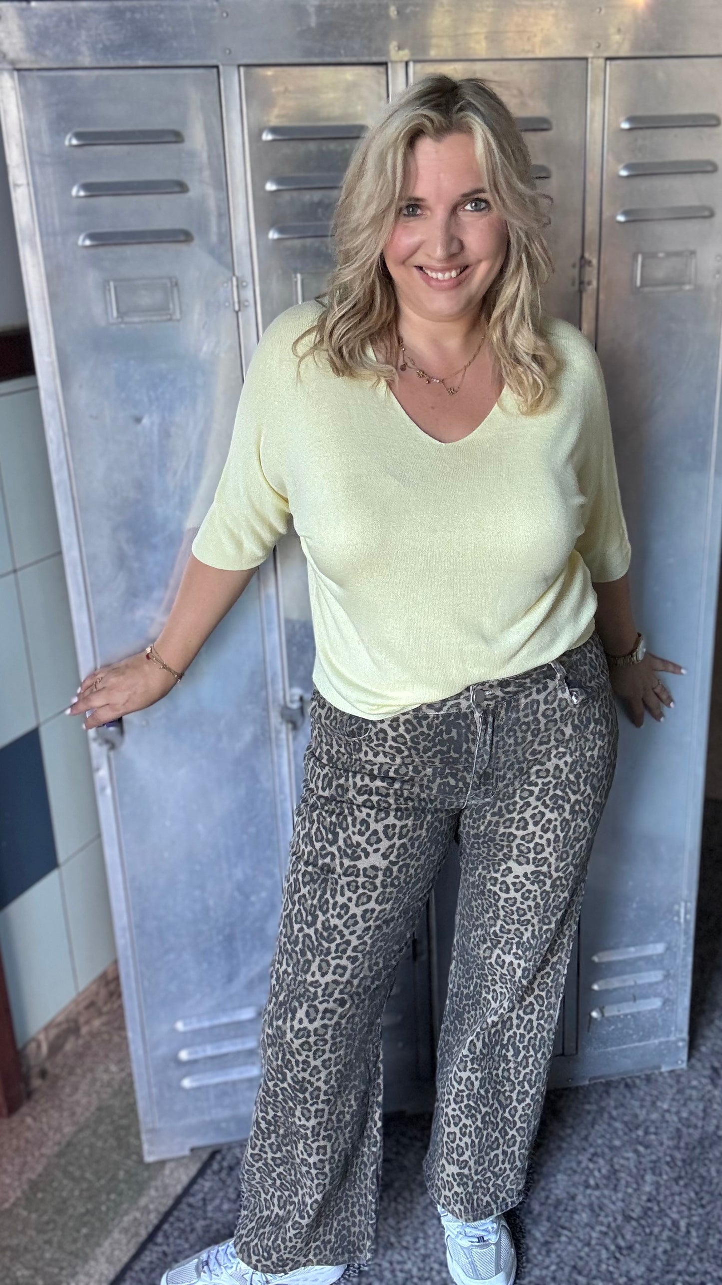 Leopard jeans - Brown