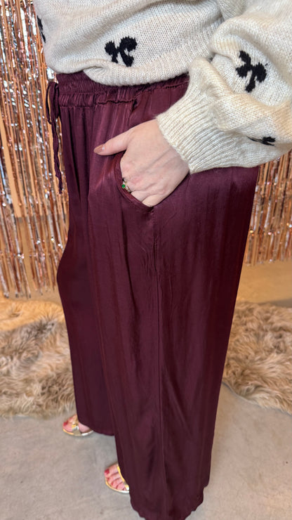 Zoë broek - Burgundy