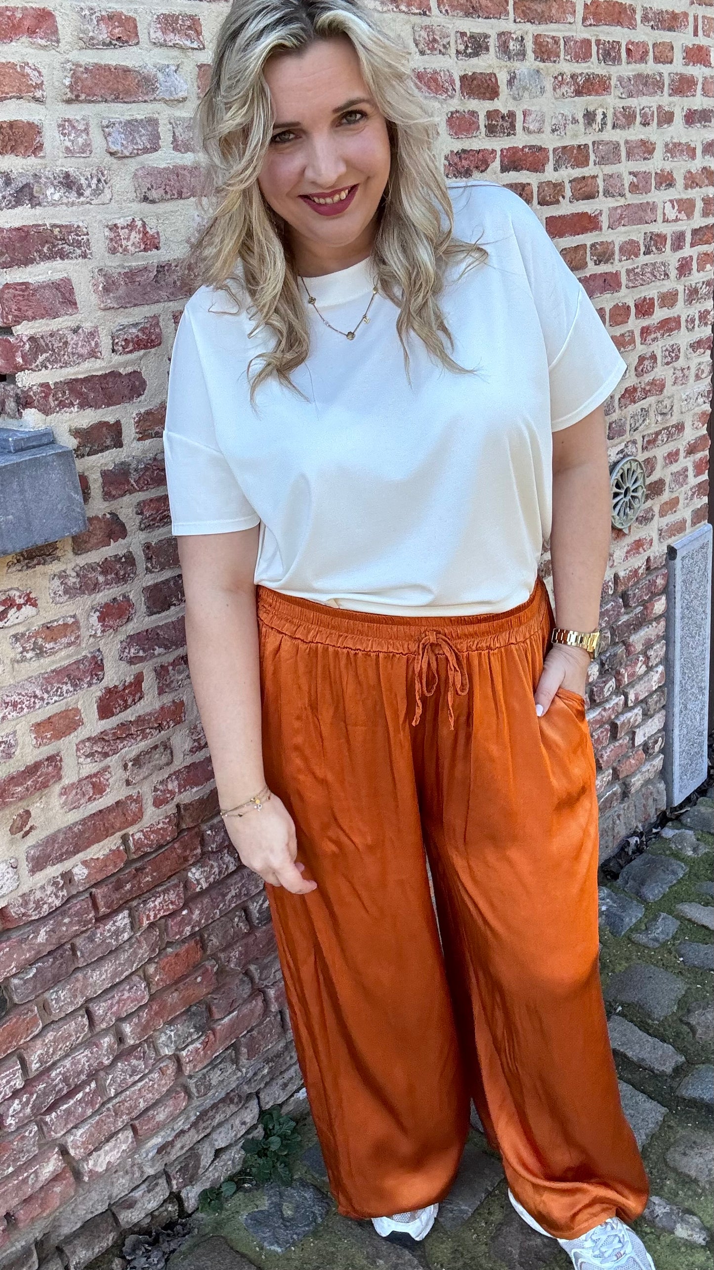 Zoë broek - Terracotta