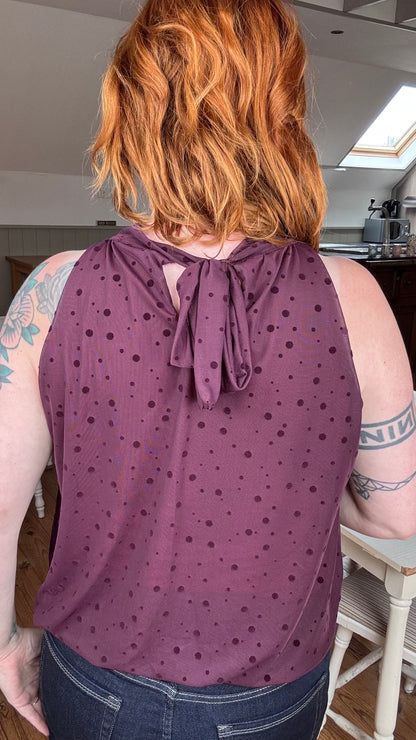 Clarisse top - Burgundy