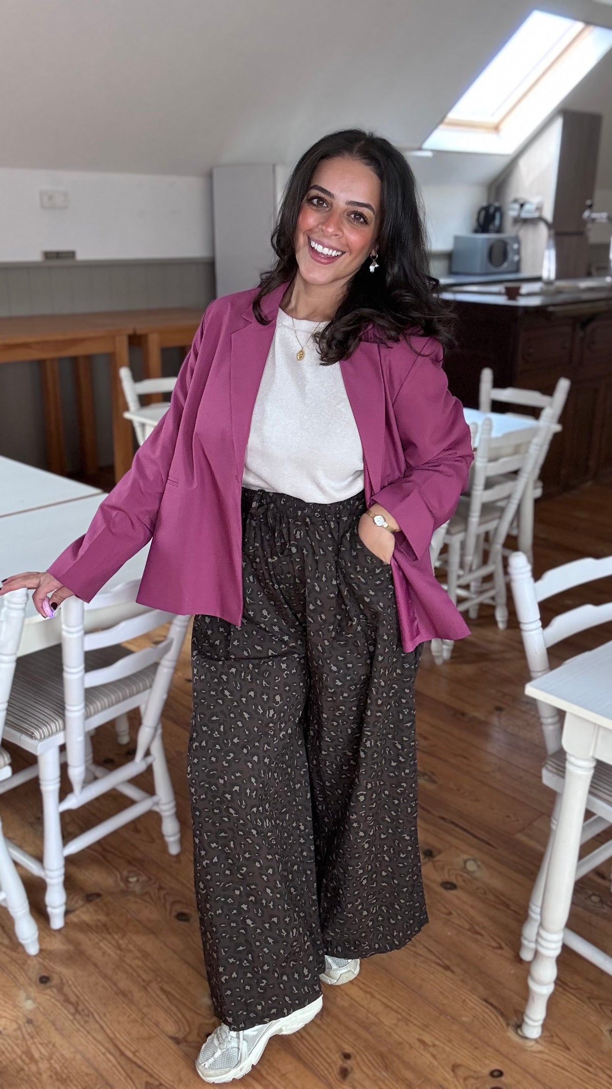 Plum blazer