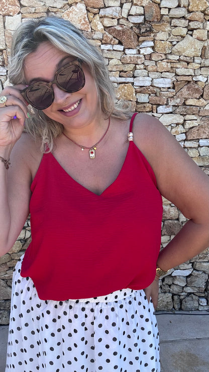 Essential top - Rood