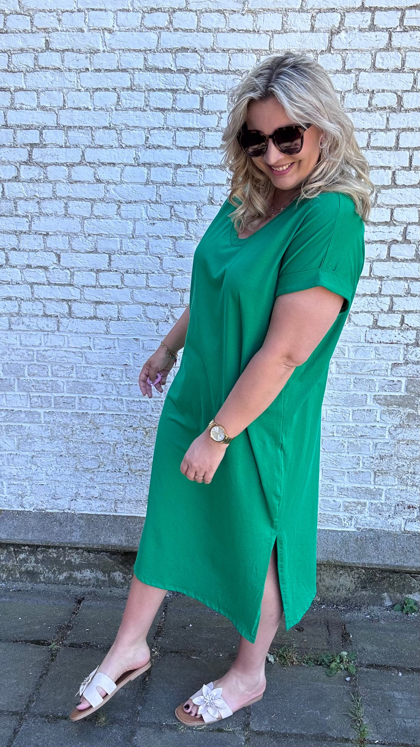 Shauni shirtdress - Groen