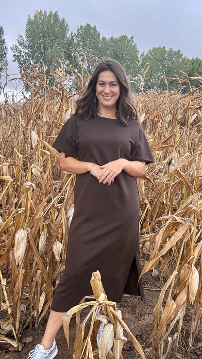 Harvey Sweaterjurk TU1 - Chocolat