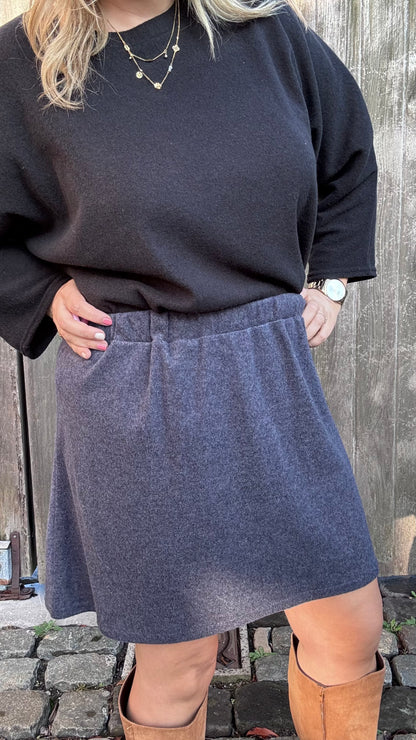 Basic rok - Donkerblauw