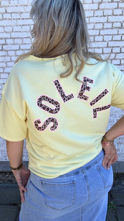 Soleil shirt leopard - Geel