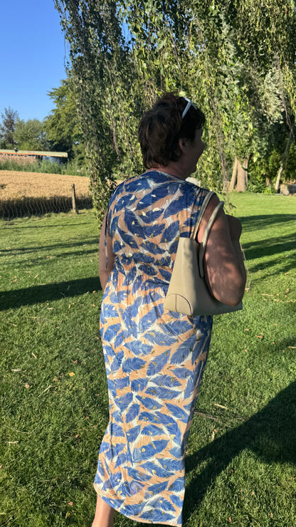 Every Woman Dress - Golden feather (blauw)