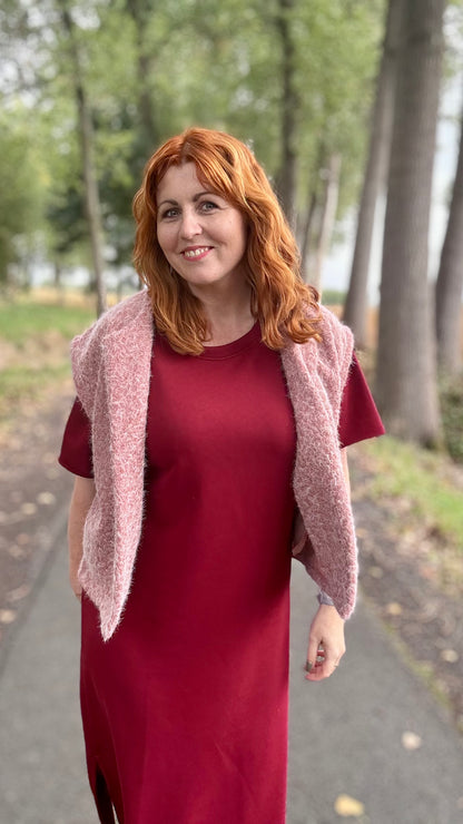 Harvey sweaterjurk TU1 - Burgundy