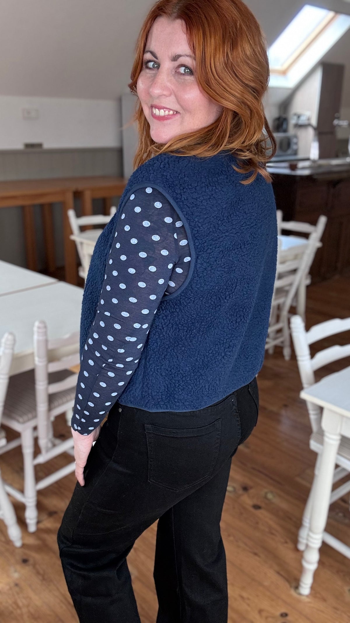 Teddy gilet - Donkerblauw