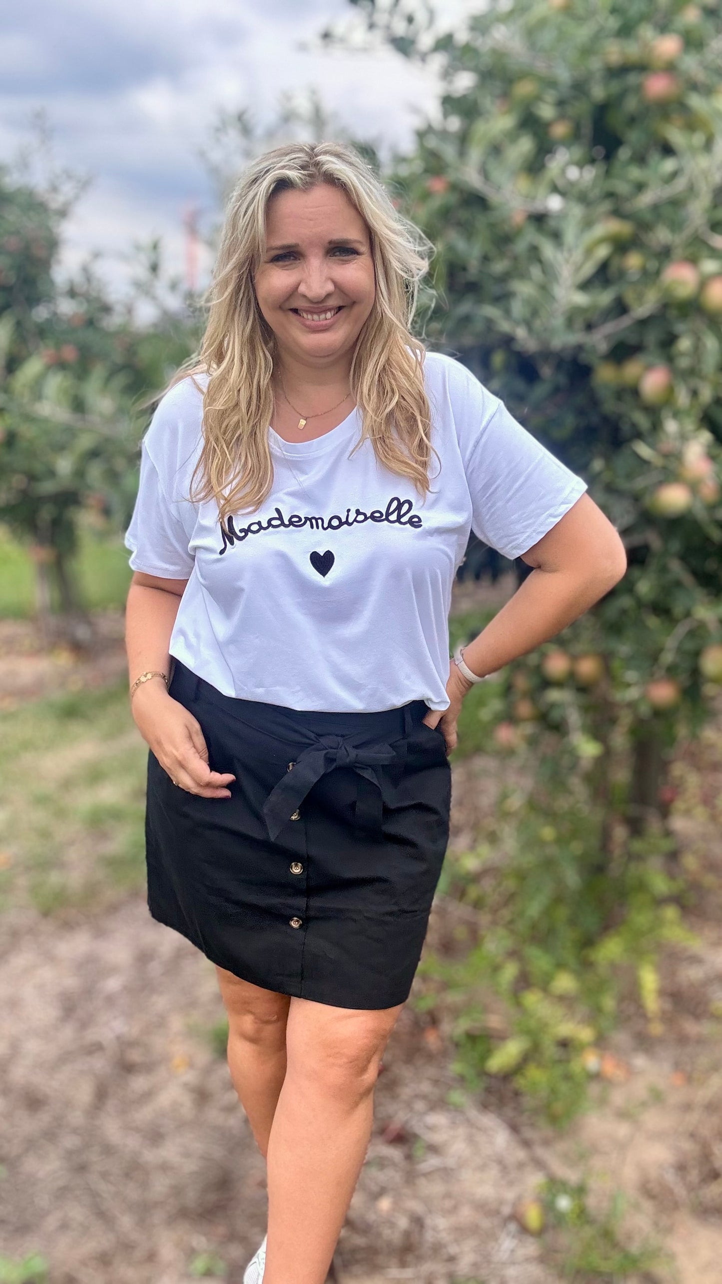 Mademoiselle shirt - zwart