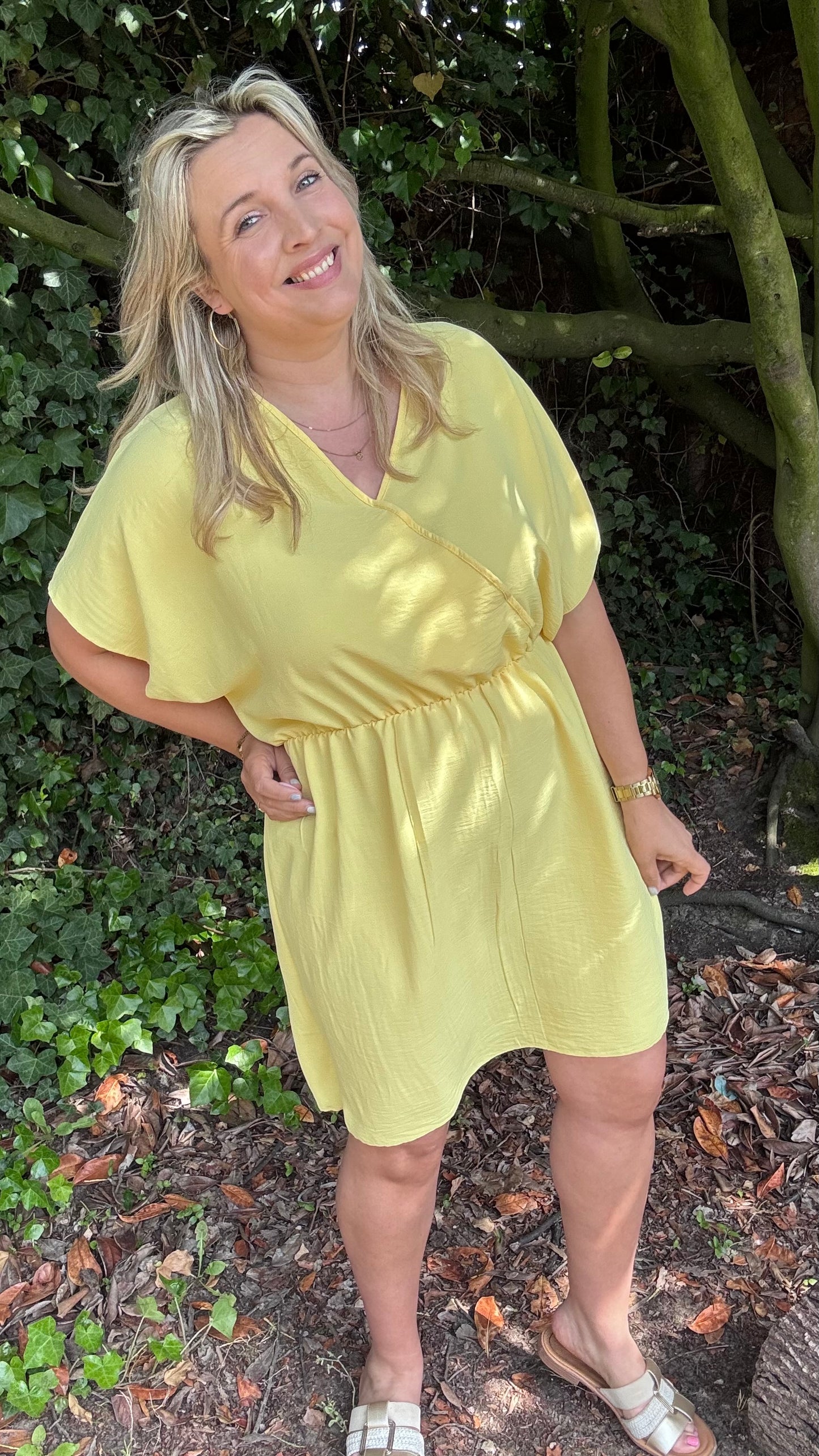 Tilly jurk - Geel