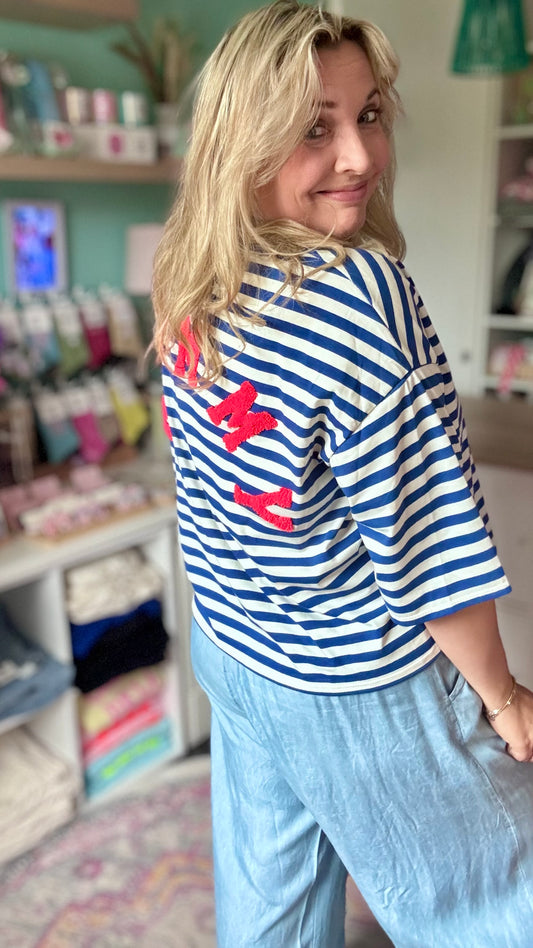 Mommy shirt - Blauw
