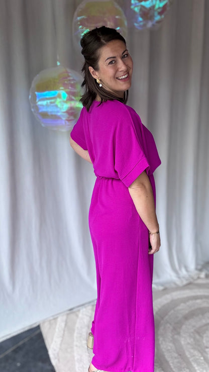 Nina jumpsuit magenta