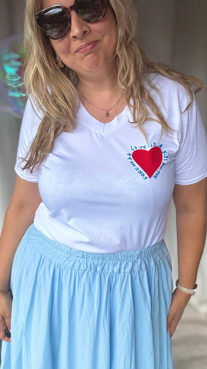 Love is a kiss shirt