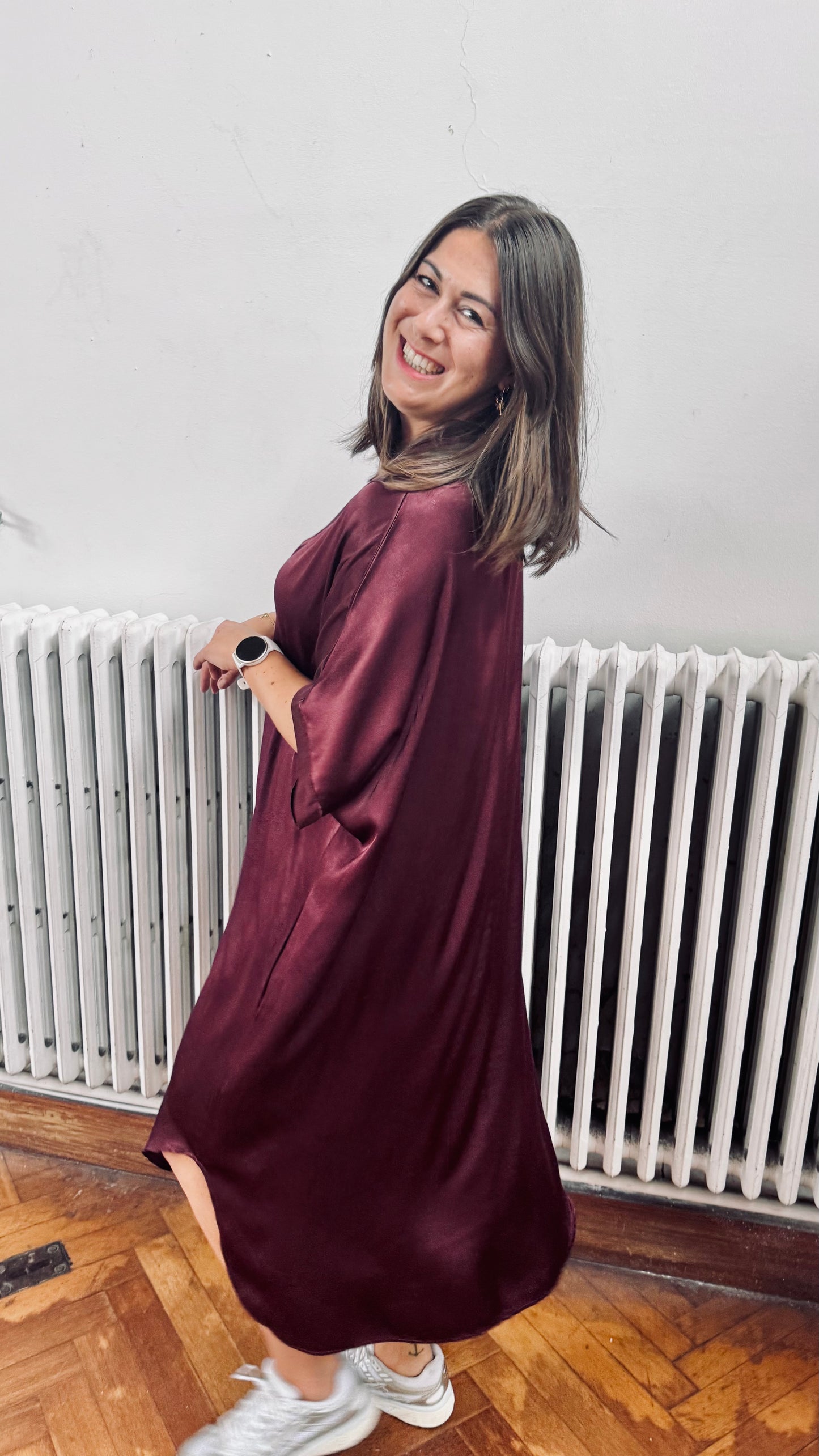 Jennifer dress - burgundy