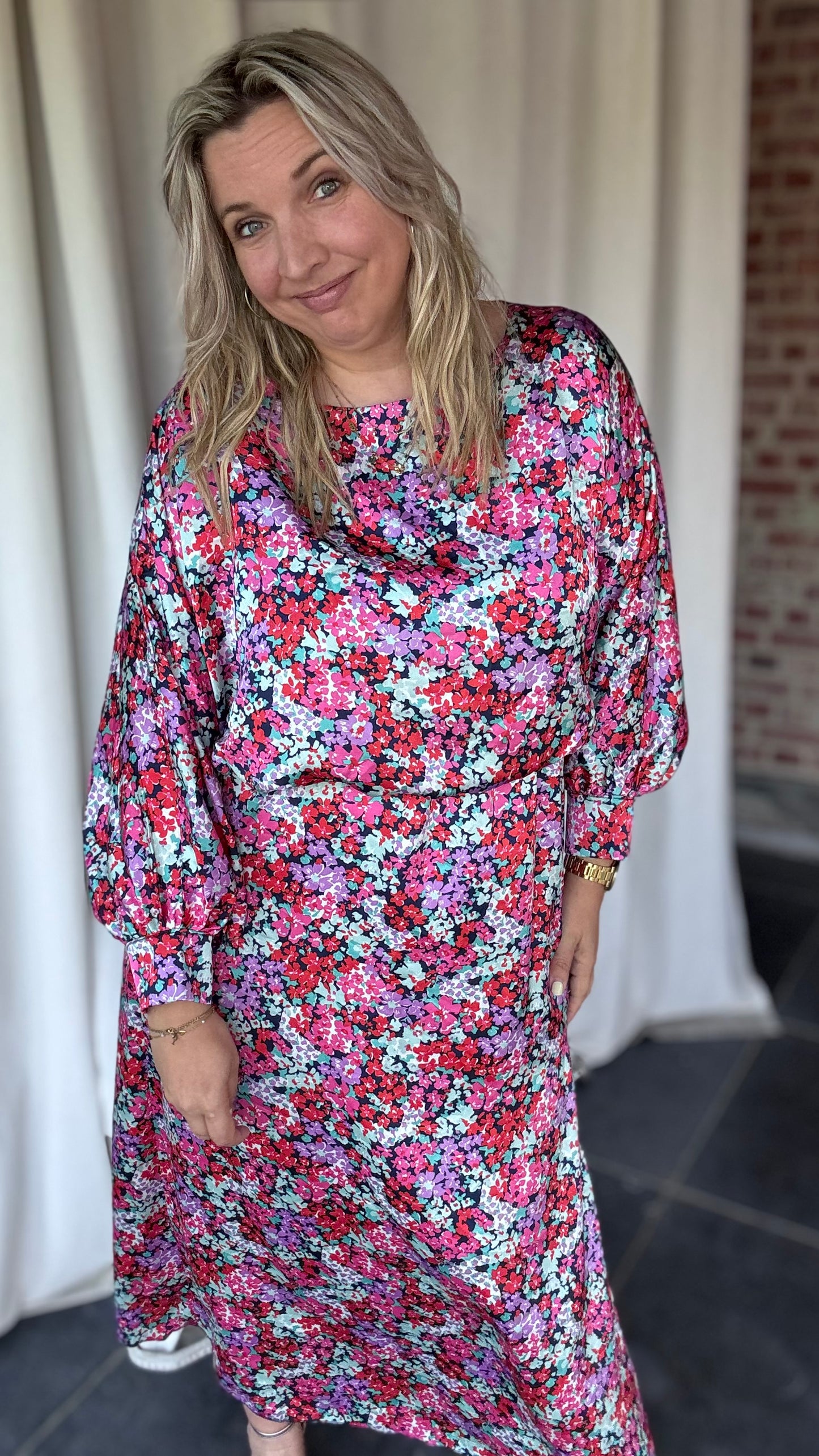 Bellini dress - Purple flowers