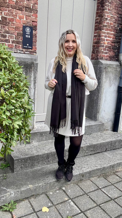 Cozy Tea sjaal - Zwart