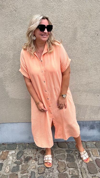 Justine jurk - Peach
