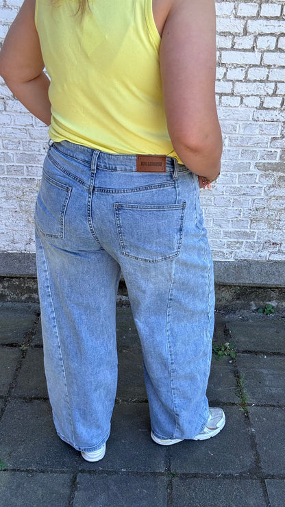 Barrel jeans - blauw