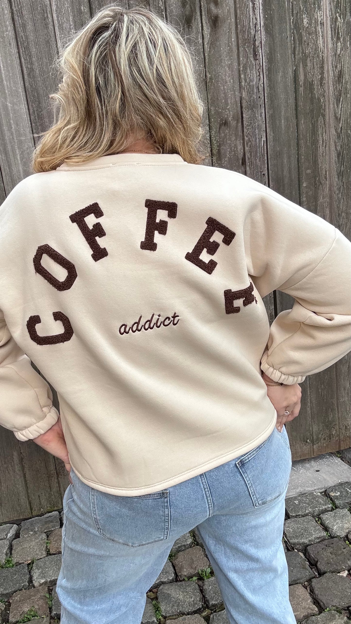 Coffee addict sweater - Beige