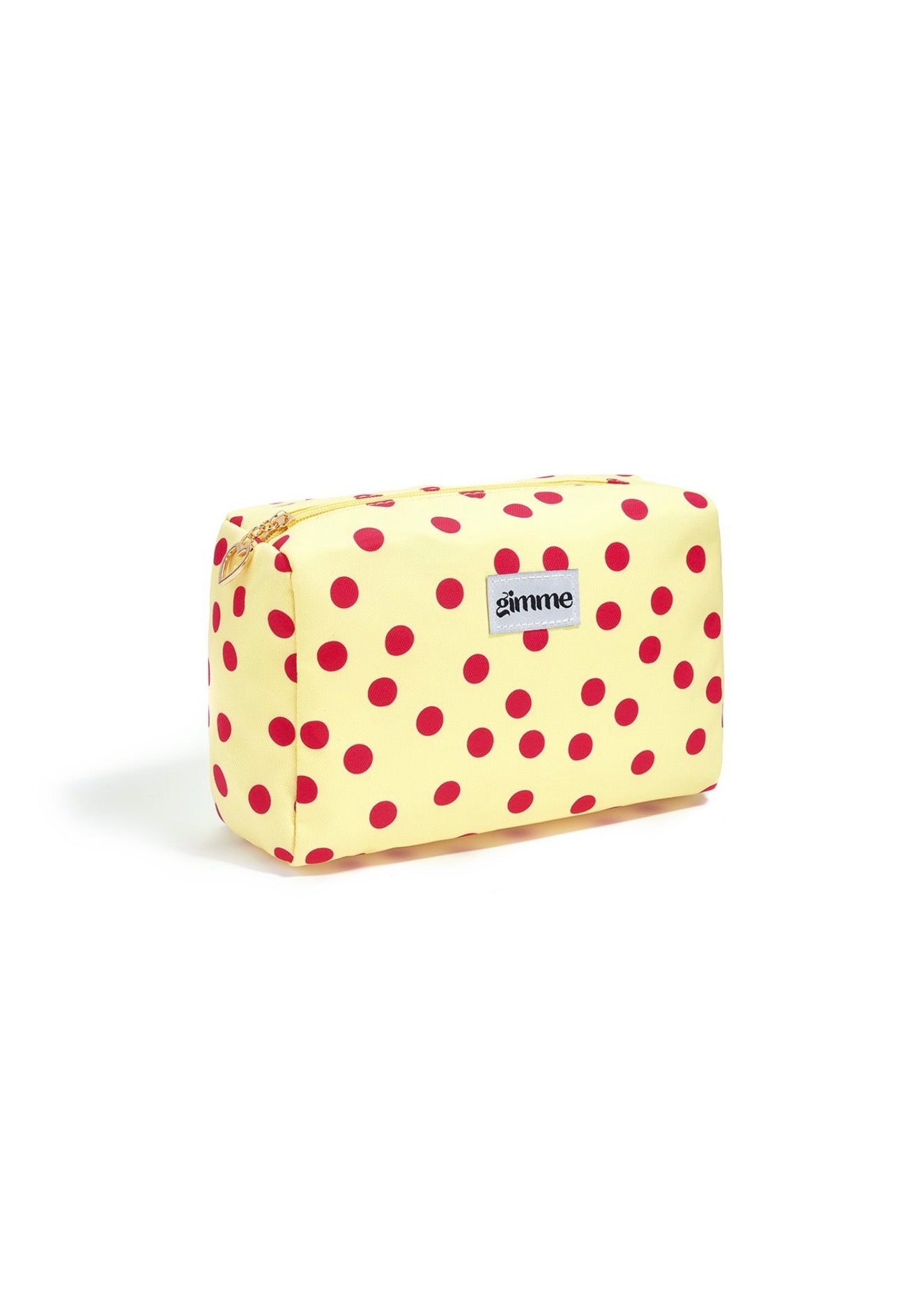 Make-up tas dots -  geel