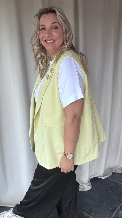 Attitude blazer - geel