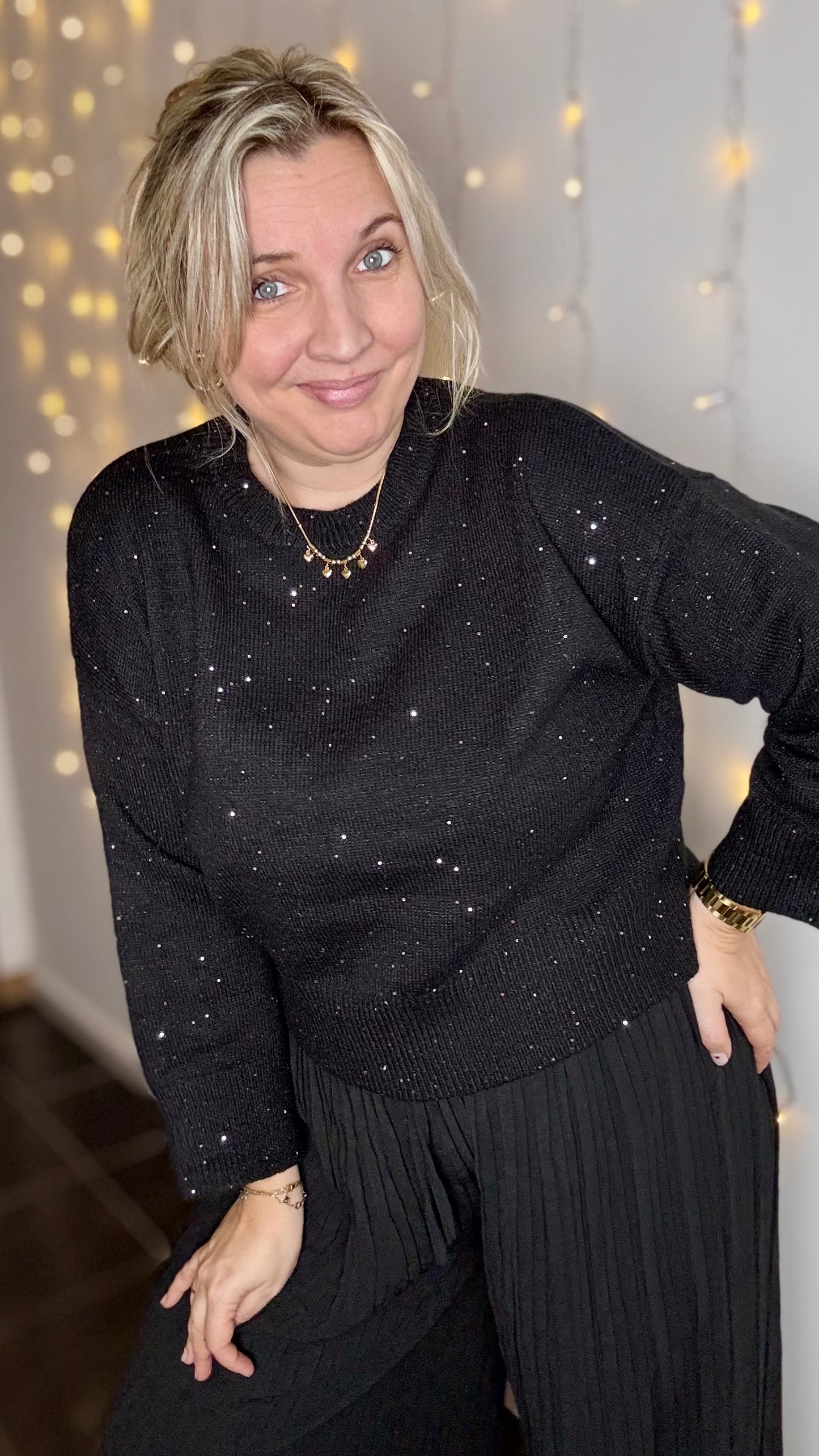 Sparkle trui - Zwart