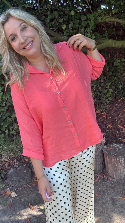 Mika blouse - Koraal