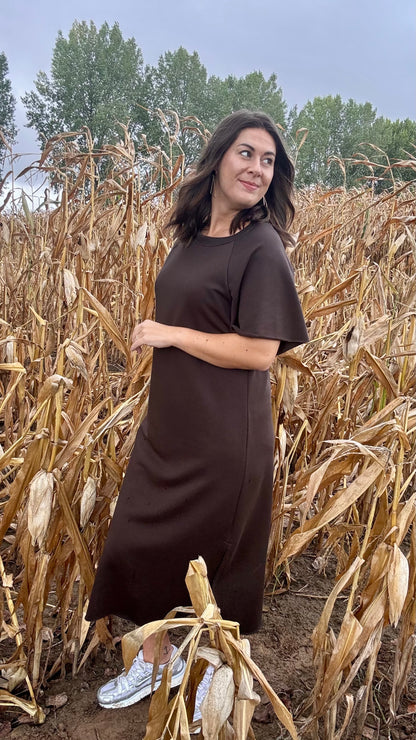 Harvey Sweaterjurk TU1 - Chocolat