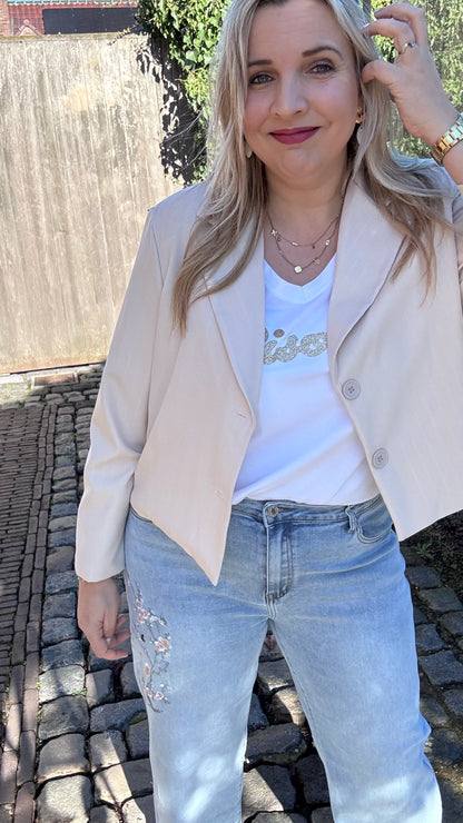 Bisous shirt - Wit