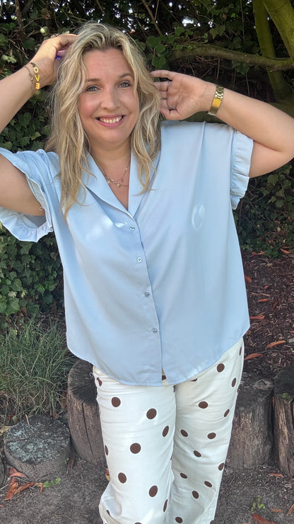Tess blouse - lichtblauw