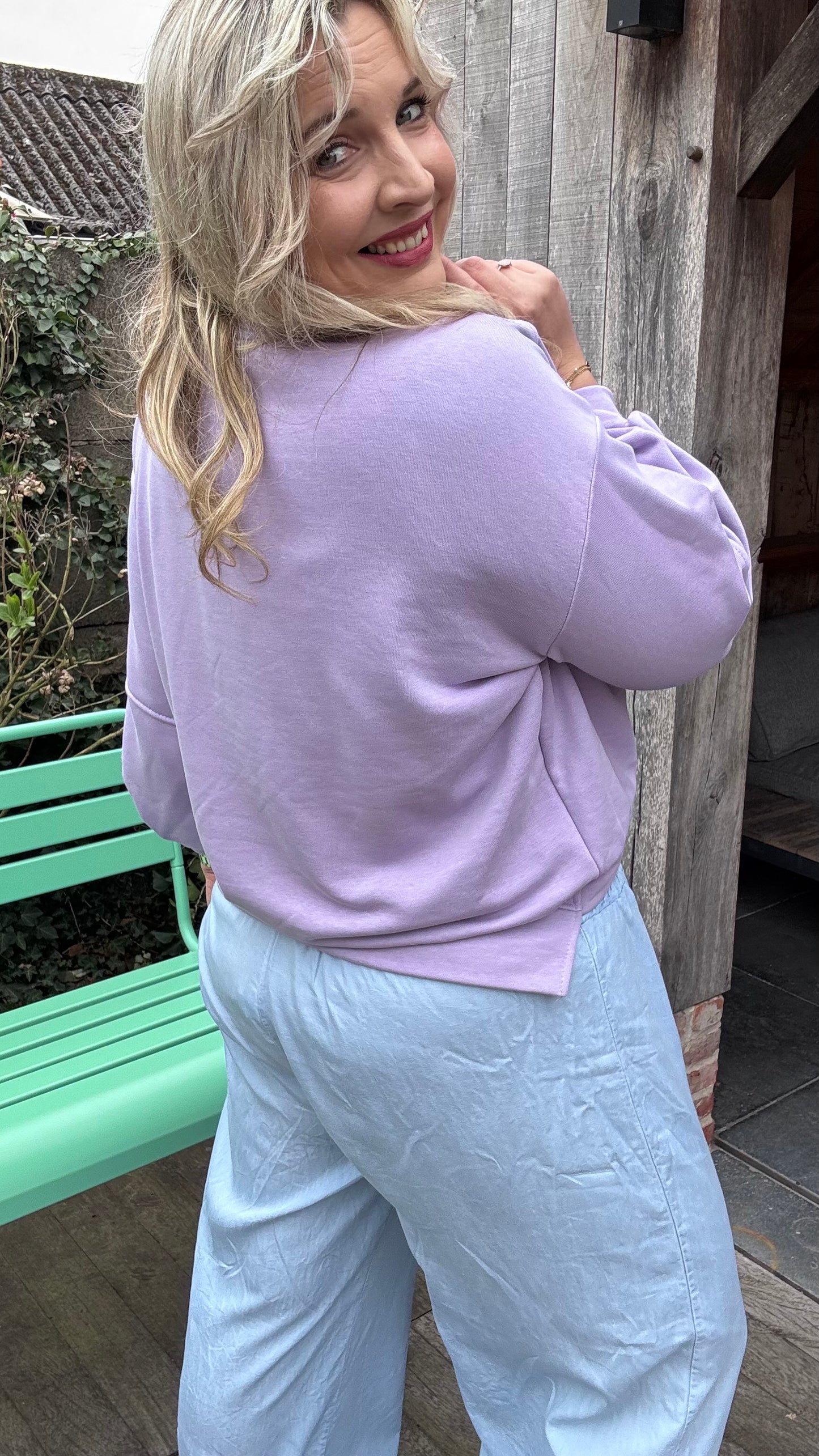 Sweater Crème de la crème - paars