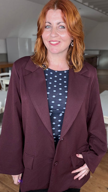 Freya blazer - Burgundy