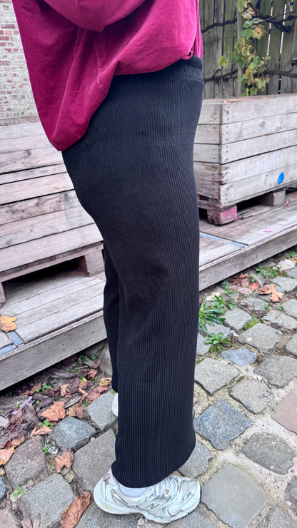 Cozy crush broek - Zwart