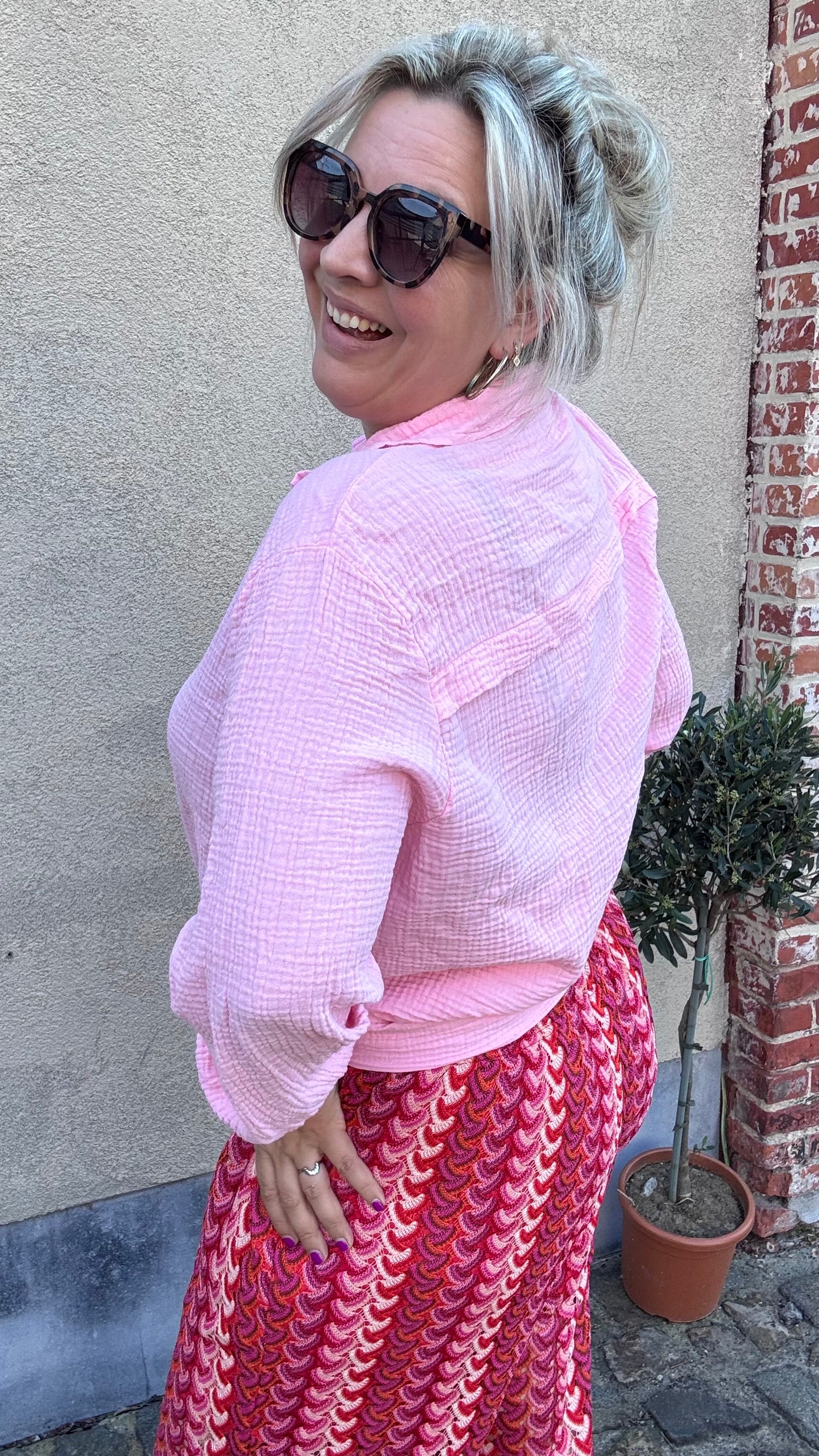 Tetra blouse - Roze