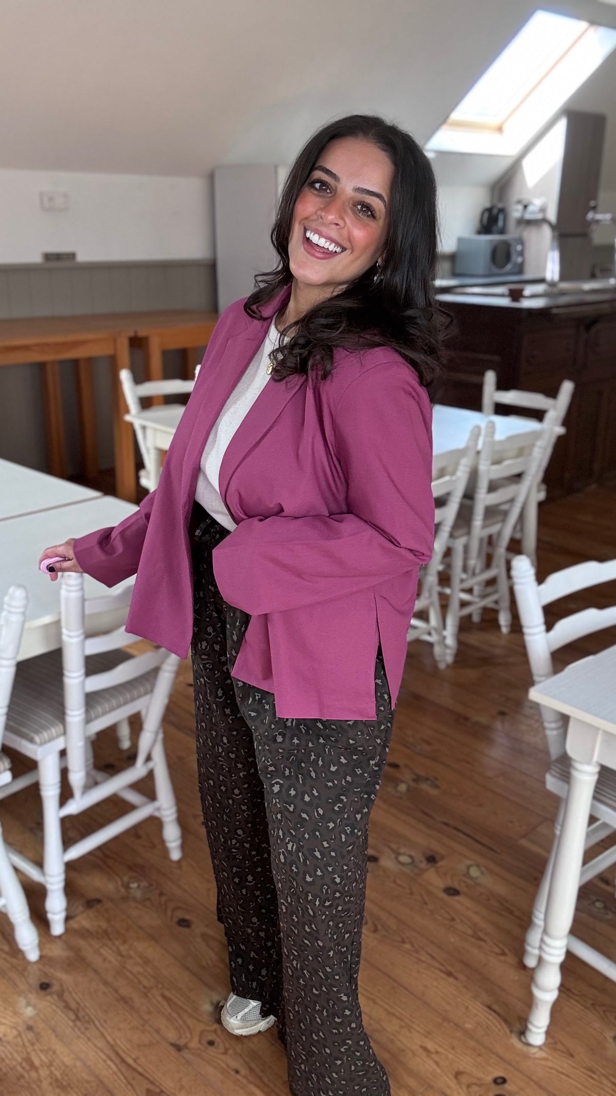 Plum blazer