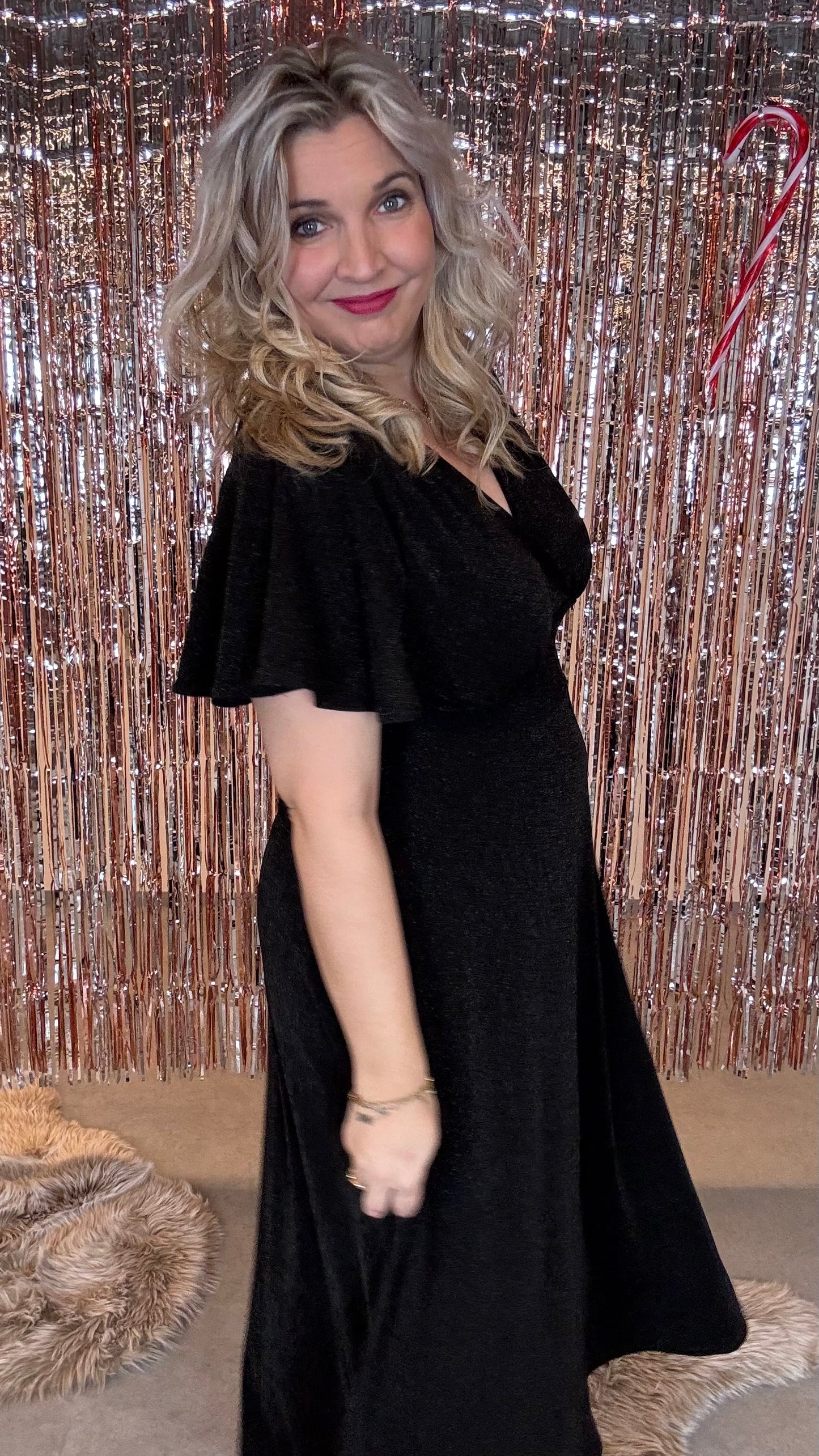 Luna glow jurk - Zwart