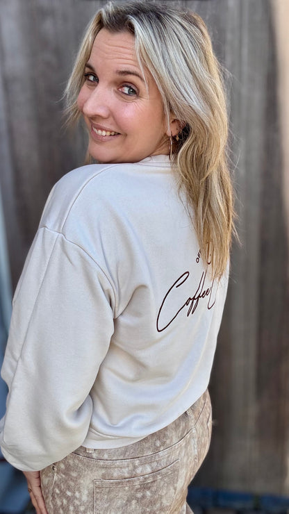 Coffee club sweater - Crème