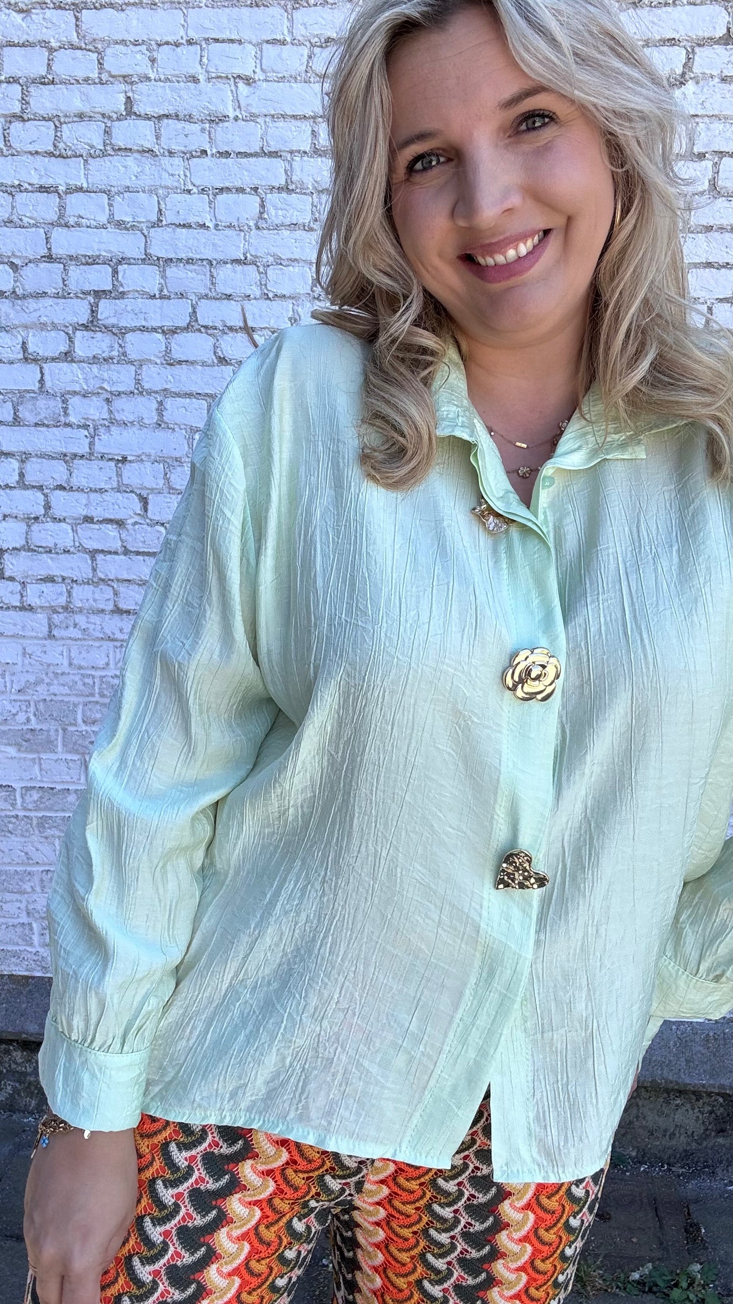 Veerle blouse - Groen