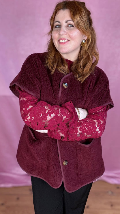 Teddy Easy gilet - Bordeaux